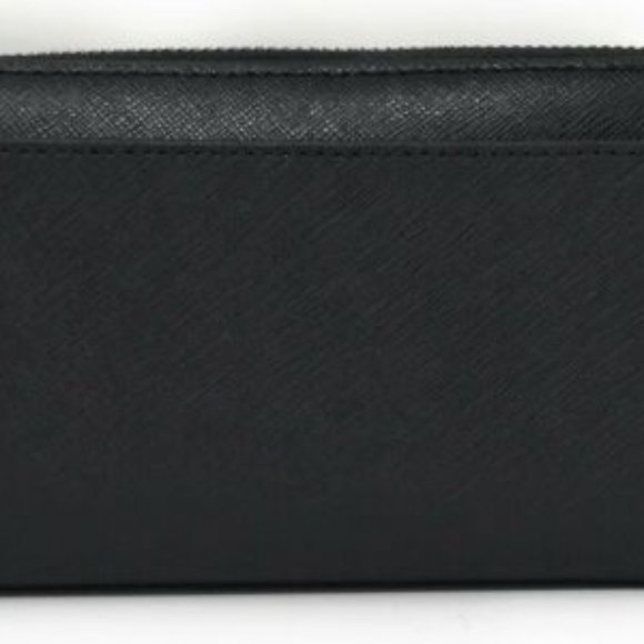 Mens Andy Black Saffiano Leather Tech Zip Around - Picture 4 of 7